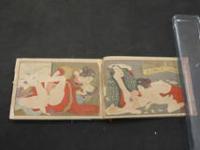 1 ８　珍品　石版刷　艶本　題不明　8図　明治期　和装本　艶本　和本　古文書