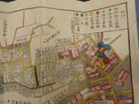 2  5　本郷湯島絵図　嘉永6年　戸松昌訓　尾張屋清七　彩色木版刷