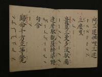 1 ２　真言宗教典　文政２年写　１帖　仏書　写本　古文書