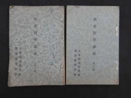 2  ８　助産医学講義　日本助産医学会　昭和初期　第1・2号　2冊