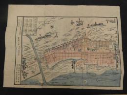 2  6 堺絵地図　木版彩色刷