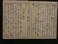 ３　艶本　題名不明　不全本　木版彩色刷　見開き　約12×18cm　6図　１帖　春画　木版画　古文書