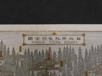 5　5　日光両社名所全図　大販売元神晃堂　神山熊吉　石版2色刷　約27×39.5㎝