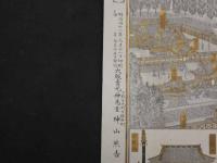 5　5　日光両社名所全図　大販売元神晃堂　神山熊吉　石版2色刷　約27×39.5㎝