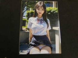 5　AI　美人写真55　ラミネート加工済み　A4サイズ　1枚
