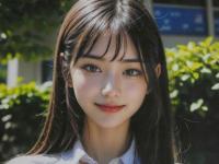 5　AI　美人写真55　ラミネート加工済み　A4サイズ　1枚