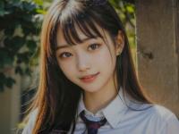 5　AI　美人写真56　ラミネート加工済み　A4サイズ　1枚