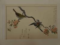 1 ３ 5　喜多川歌麿　手摺木版画　絵本百千鳥　木版彩色刷　全体約26.5×41cm　全15図　解説付