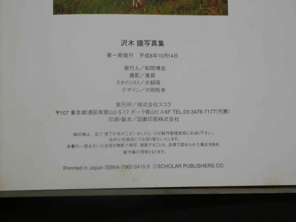 8 沢木瞳写真集 17歳 初夏のアルバム(奥舜) / 古本、中古本、古書籍の 
