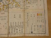 5　5　山城洲大絵図　洛下百芽　木版墨刷手彩色　約102×189㎝