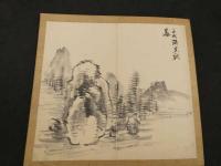 5　5　真作　山陽頼翁書画帖　田能村直入箱書き　1帖　箱入り