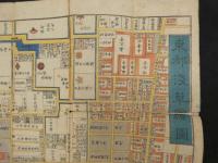 ６　5　江戸切絵図　東都浅草絵図　井山能知　尾張屋清七　木版彩色刷約４９×５４㎝
