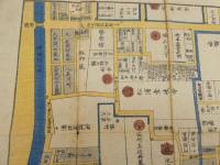６　5　江戸切絵図　東都浅草絵図　井山能知　尾張屋清七　木版彩色刷約４９×５４㎝
