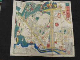 5　5　江戸切絵図　雑司ヶ谷音羽絵図　戸松昌訓　尾張屋清七　木版彩色刷　約49×54㎝