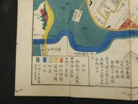 5　5　江戸切絵図　雑司ヶ谷音羽絵図　戸松昌訓　尾張屋清七　木版彩色刷　約49×54㎝