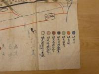 ８　5　越後国北魚沼郡　福田新田・大倉村・大倉沢村・須原村之図　天保10年の写 (江戸末期頃)　約57.5×76.5cm