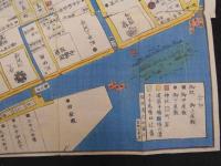 5　5　江戸切絵図　日本橋北内神田両国　濱町明細絵図　福住清志知図之尾張屋清七　木版彩色刷　約64×72㎝