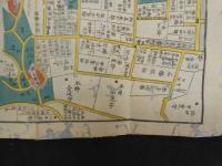 ６　5　江戸切絵図　染井王子　巣鴨邊絵図　戸松昌訓　尾張屋清七　嘉永7年　木版彩色刷　約49×53㎝
