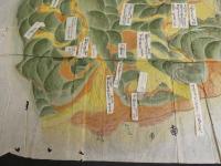 2  ４　古地図　山形県西村山郡　河北町西里村　絵図　南に真光寺　江戸末期頃写