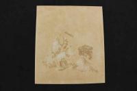 ８　5　狂歌　俳諧　摺物　美人　木版彩色刷　約21×18cm