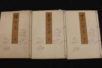 ８　5　倭乃光　千早定朝編　鈴木錦泉縮図　法隆寺蔵版　木版淡彩色刷図版入　上中下巻　全3冊