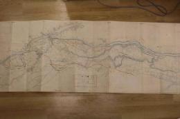 ４　5　島中領用悪水路　字訳地図　明治～大正期写　約59.5cm～187cm