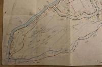 ４　5　島中領用悪水路　字訳地図　明治～大正期写　約59.5cm～187cm