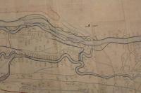 ４　5　島中領用悪水路　字訳地図　明治～大正期写　約59.5cm～187cm