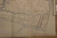 ４　5　島中領用悪水路　字訳地図　明治～大正期写　約59.5cm～187cm