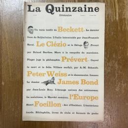 La Quinzaine litteraire  Numero 1