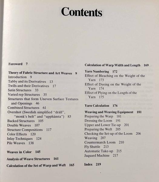 Manuar of Swedish Handweaving　洋書 Manual Of Swedish Handweaving: Ulla Cyrus-Zetterstrom