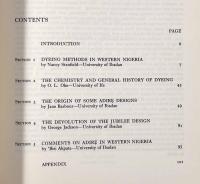 【洋書】Adir? cloth in Nigeria: the preparation and dyeing of indigo patterned cloths among the Yoruba（ナイジェリアのアディレ布：ヨルバ族における藍染布の製作と染色）