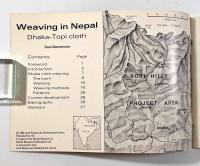 【洋書】Weaving in Nepal: Dhaka-Topi cloth（ネパールの織物：ダカトピ布の世界）