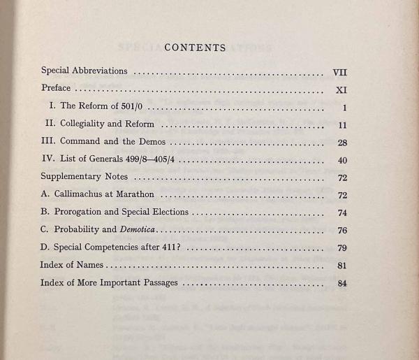 洋書】The Athenian Board of Generals from 501 to 404