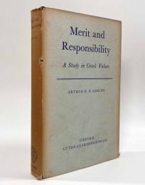 【洋書】Merit and Responsibility: A Study in Greek Value