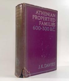 【英語・ギリシア語洋書】Athenian Propertied Families 600-300 B.C.（紀元前600年から300年のアテネの資産家）