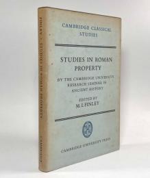 【洋書】Studies in Roman property〈Cambridge classical studies〉（ローマ財産の研究）