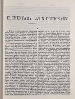 【英語・ラテン語洋書】An elementary Latin dictionary