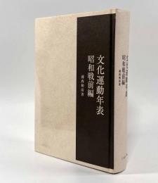文化運動年表 昭和戦前編