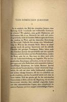 【ドイツ語洋書】Vom römischen Recht: Wirklichkeit und Überlieferung（ローマ法について：現実と伝承）