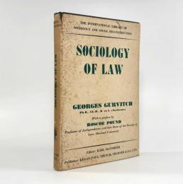 【洋書】Sociology of Law（法の社会学）