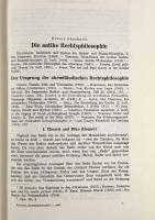 【ドイツ語洋書】Abendländische Rechtsphilosophie: ihre Grundlagen und Hauptprobleme in geschichtlicher Schau（西洋法哲学：その基礎と主要問題の歴史的展望）