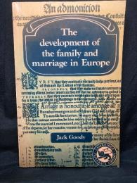 The development of the family and marriage in Europe