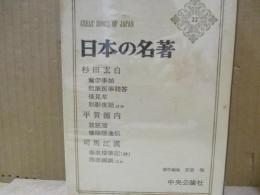 日本の名著22　杉田玄白・平賀源内・司馬江漢