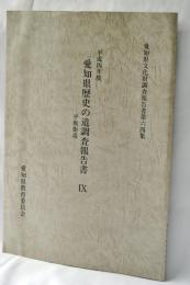 愛知県歴史の道調査報告書
