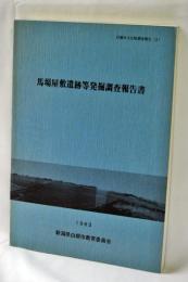 馬場屋敷遺跡等発掘調査報告書