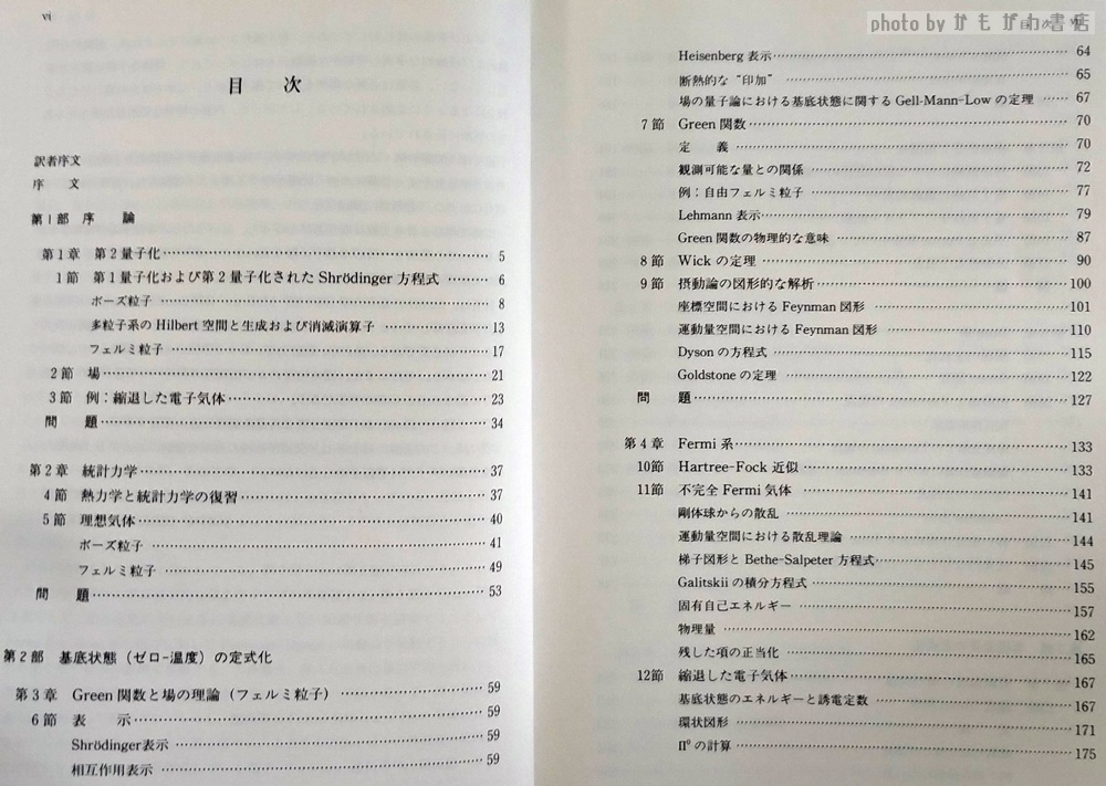 多粒子系の量子論(フェッター, ワレッカ 著 ; 松原武生, 藤井