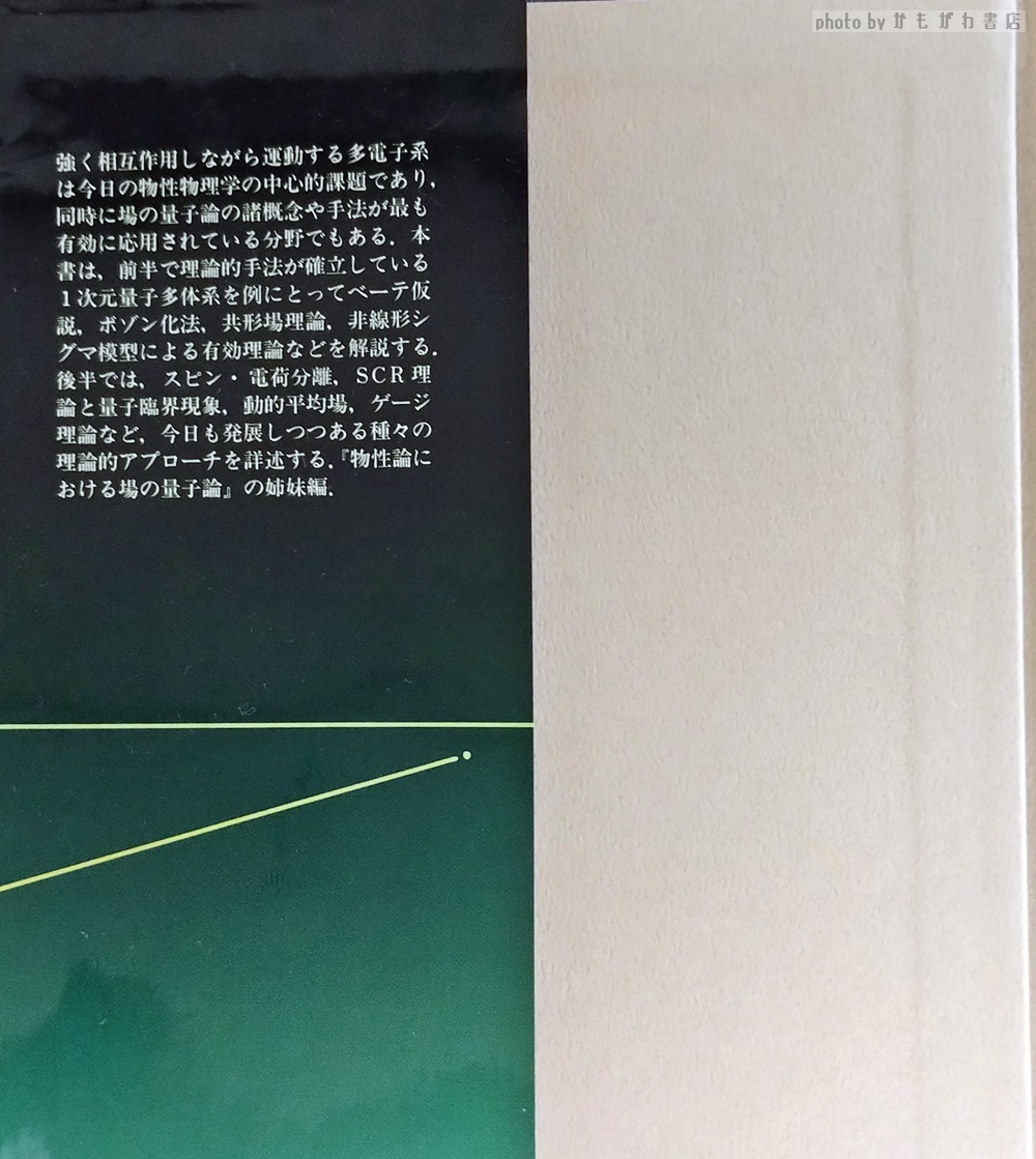 電子相関における場の量子論(永長直人 著) / 古本、中古本、古