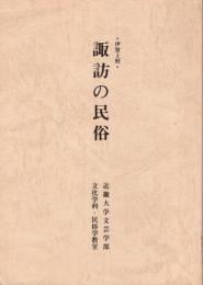 伊賀上野・諏訪の民俗
