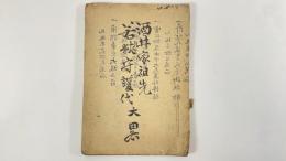 酒井家祖先若狭守護代大略　1冊